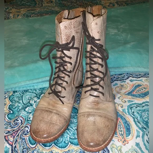 Bed Stü Tabor Distressed Combat Boots - Picture 4 of 12